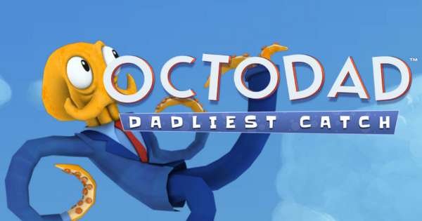 Octodad logo shown with the main character.