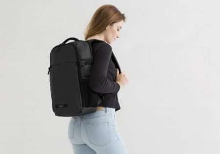 Woman modeling Timbuk2 Division backpack